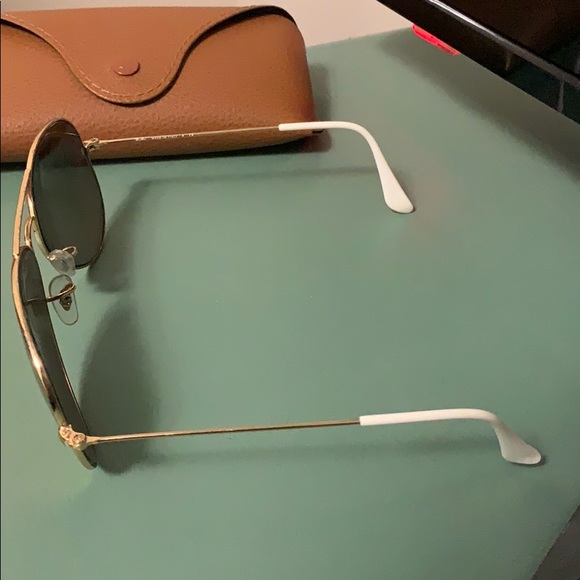 Ray Ban Aviator sunglasses- pink reflection main image 4